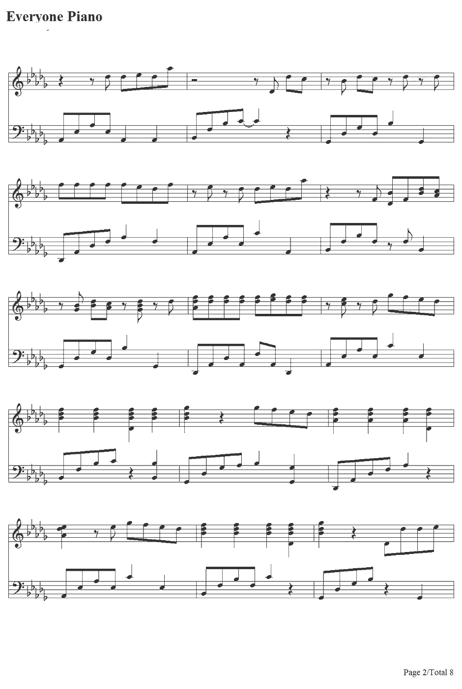 Eenie Meenie钢琴谱-JustinBieber&SeanKingston2