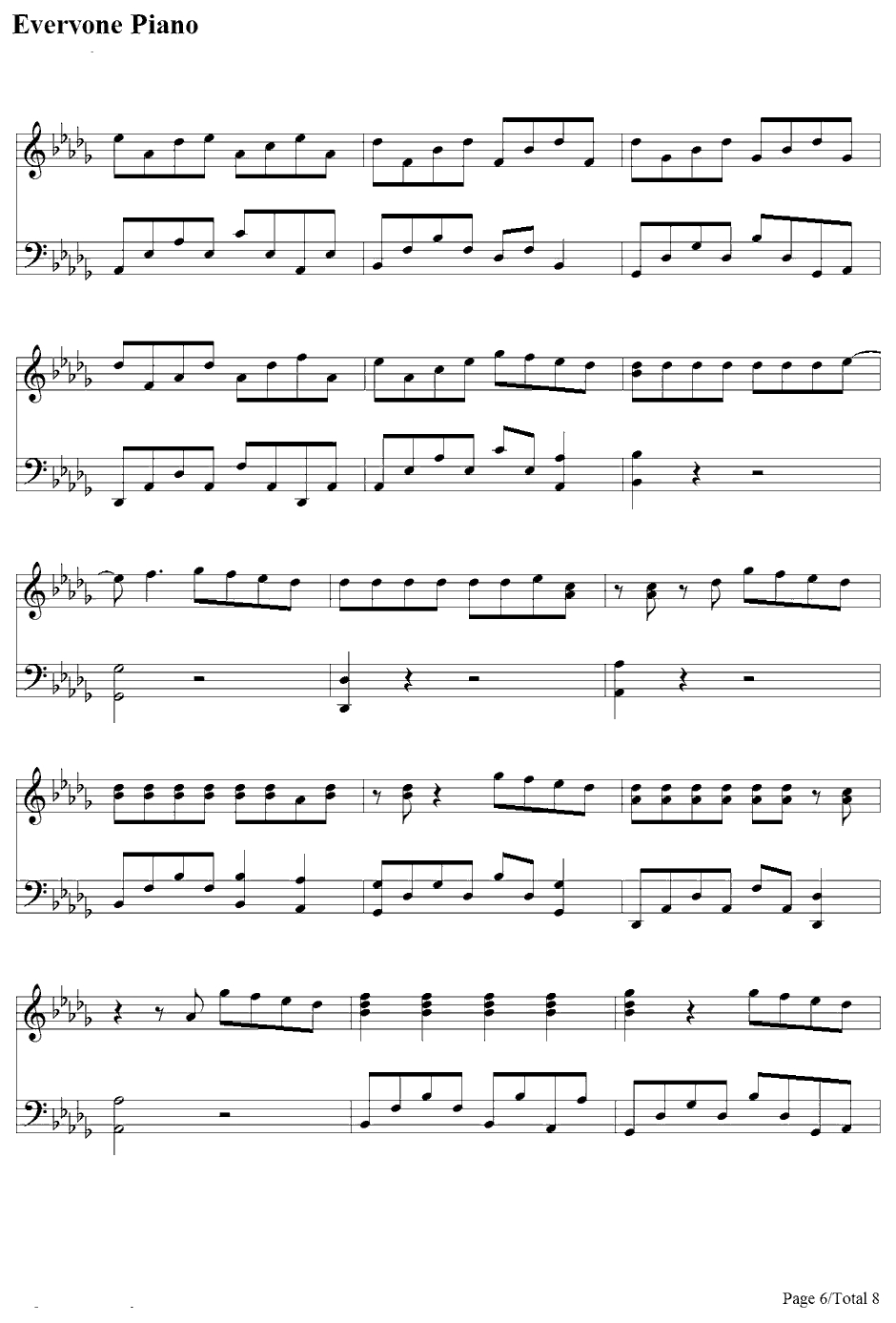 Eenie Meenie钢琴谱-JustinBieber&SeanKingston6