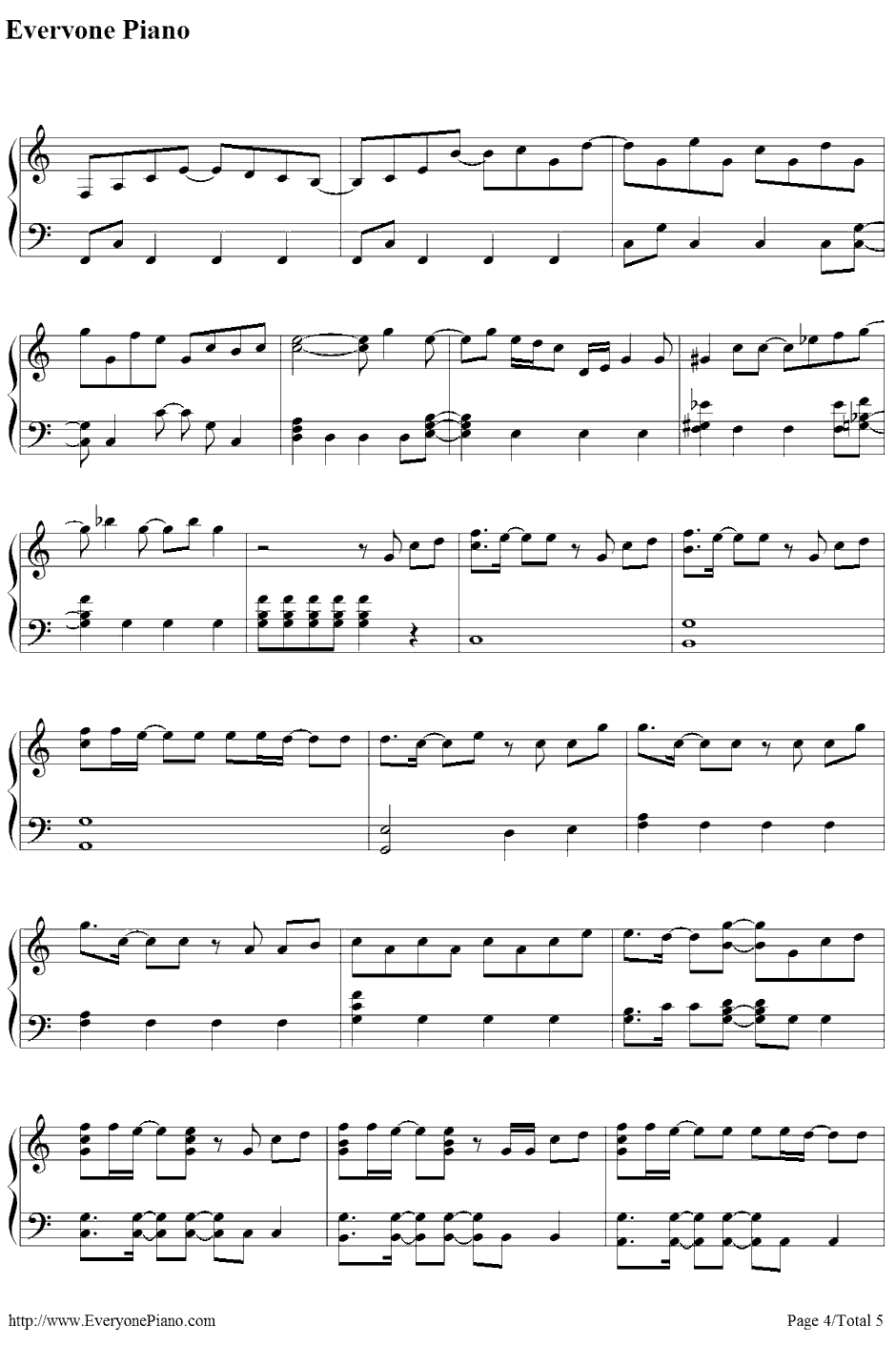 愛でした。钢琴谱-関ジャニ∞-パパドル!主题曲4