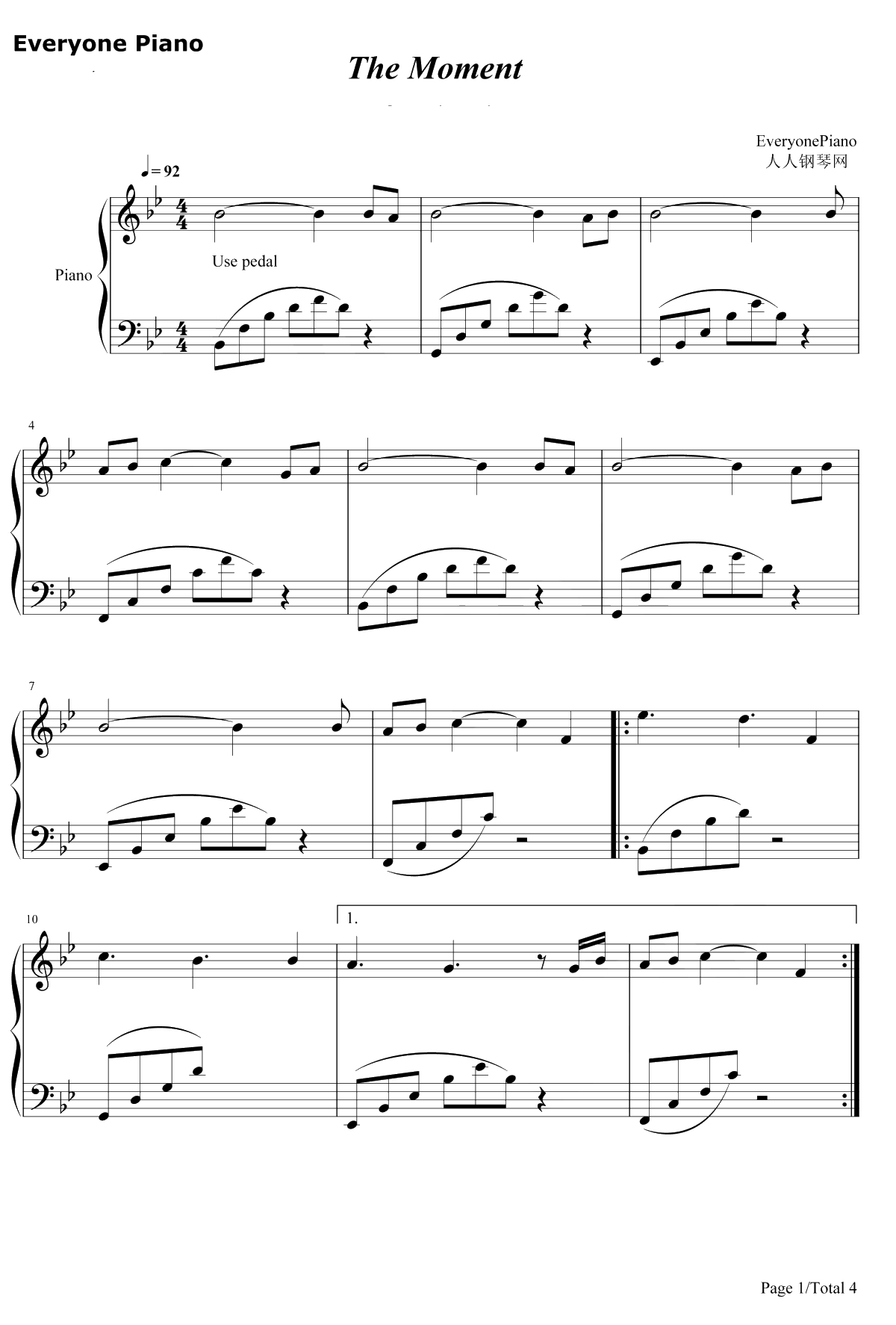 The Moment钢琴谱-KennyG1