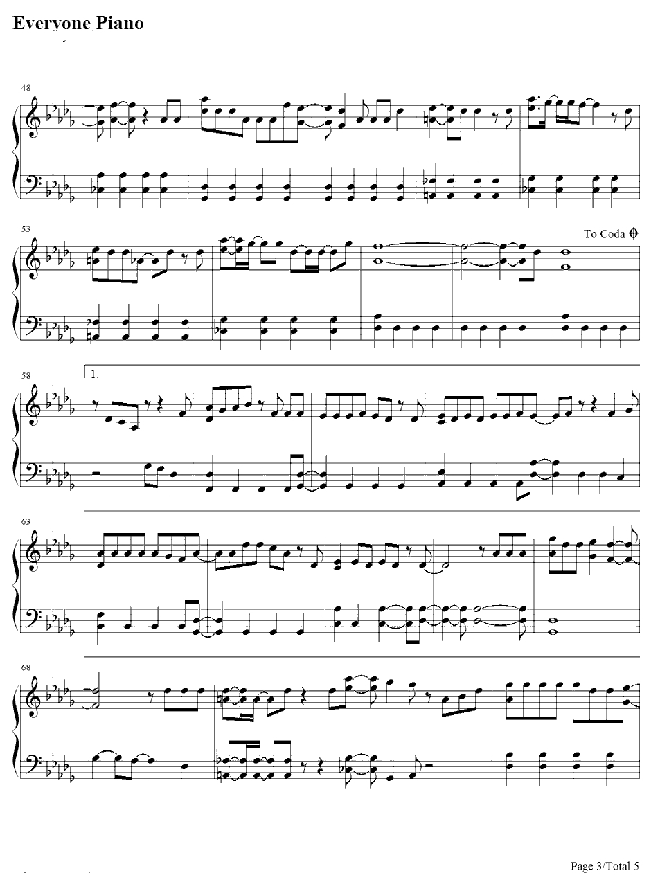 ココロ空モヨウ钢琴谱-関ジャニ∞-よろず占い処阴阳屋へようこそ主题曲3