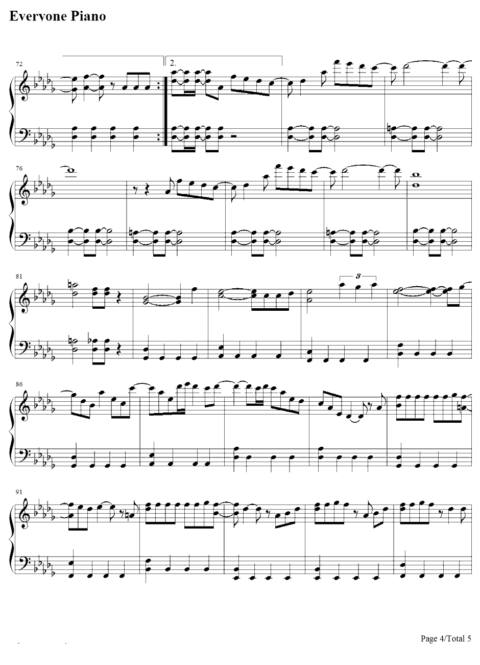 ココロ空モヨウ钢琴谱-関ジャニ∞-よろず占い処阴阳屋へようこそ主题曲4