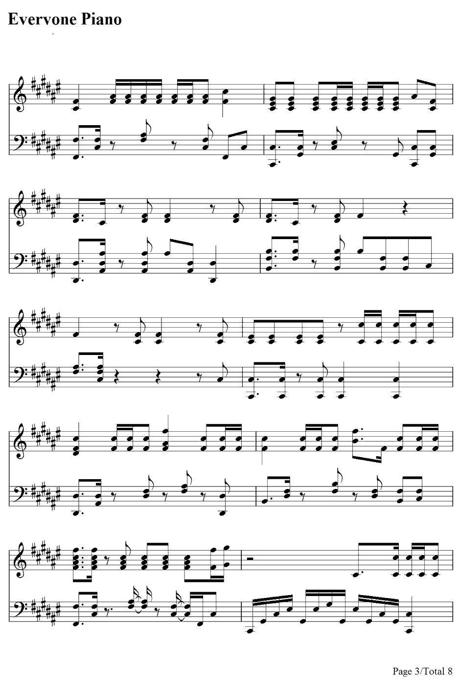 Justa Dream钢琴谱-Nelly3