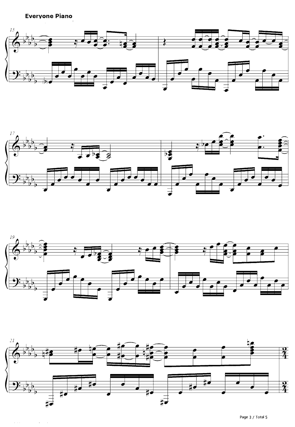 divine inter vention钢琴谱-fhána-魔女的使命OP3