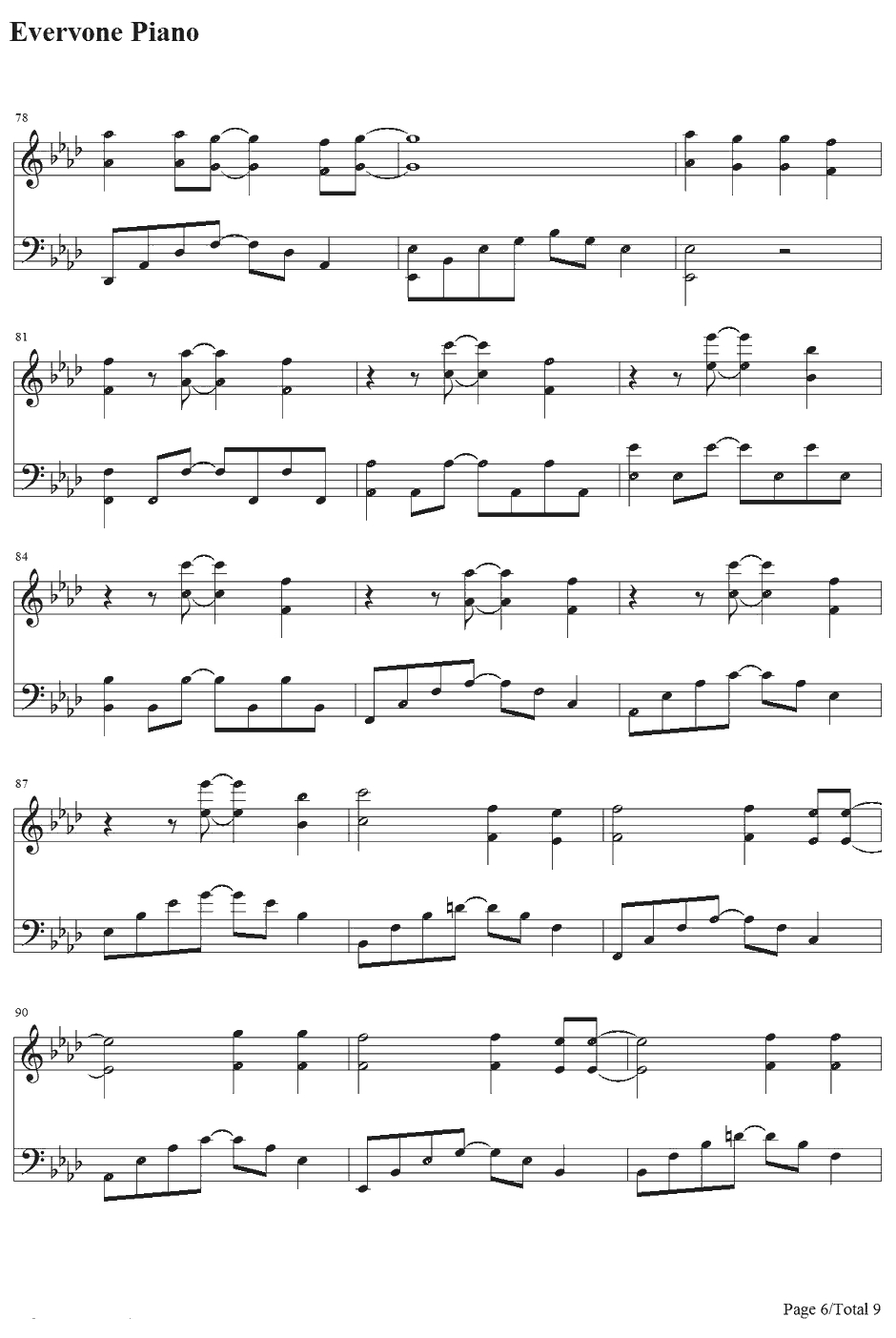 New Divide钢琴谱-LinkinPark-变形金刚2主题歌6