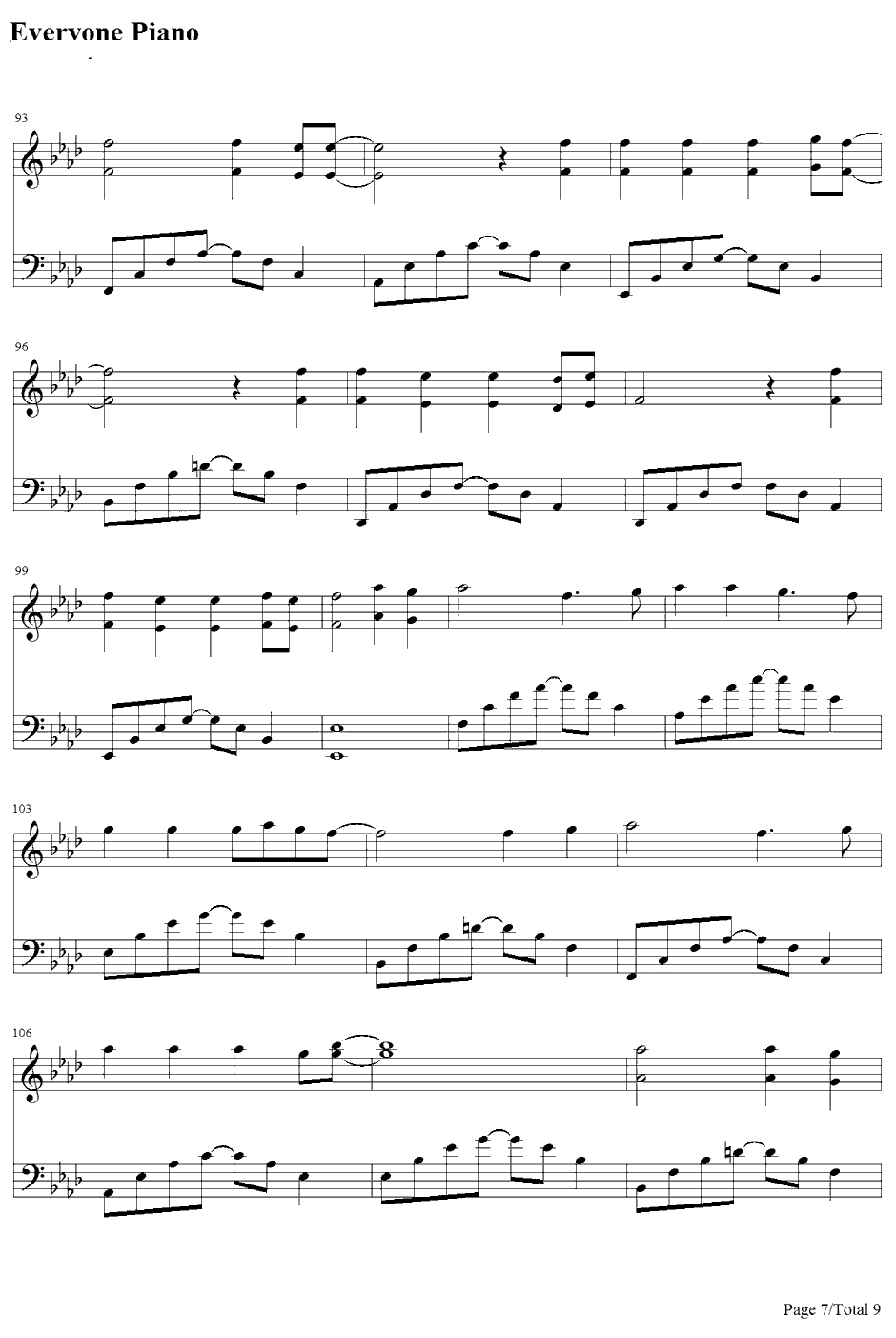 New Divide钢琴谱-LinkinPark-变形金刚2主题歌7