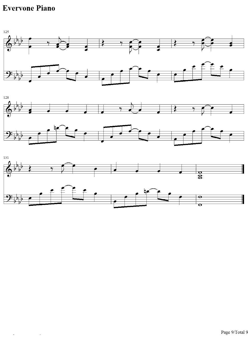 New Divide钢琴谱-LinkinPark-变形金刚2主题歌9