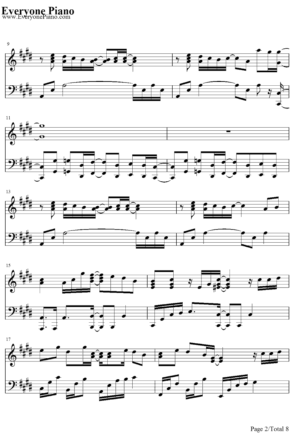 Shiny Tale钢琴谱-MixSpeaker'sInc.-男子高中生的日常OP2