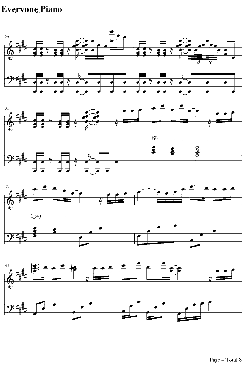 Shiny Tale钢琴谱-MixSpeaker'sInc.-男子高中生的日常OP4