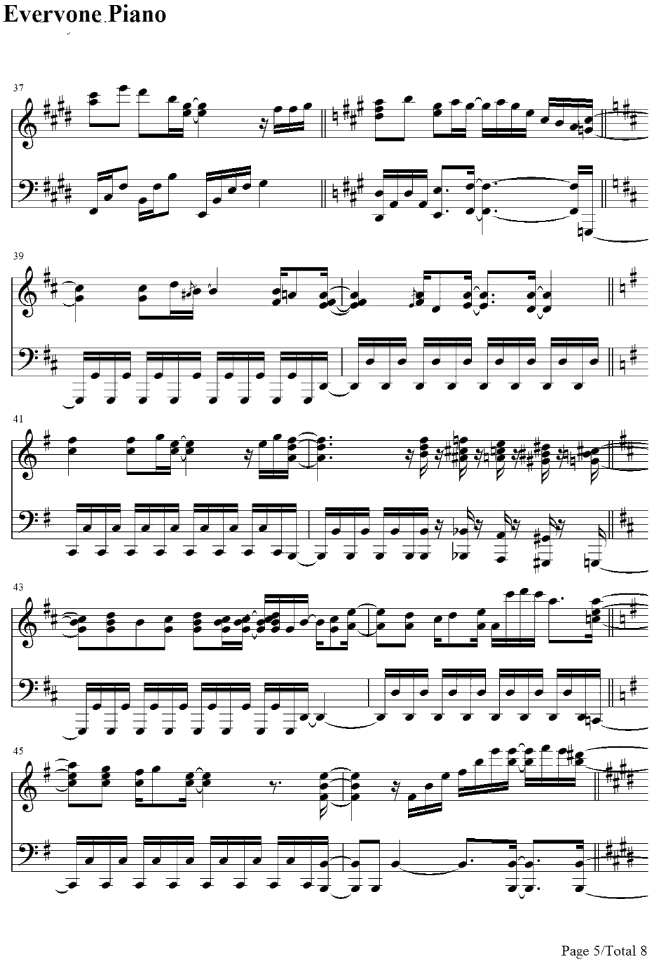 Shiny Tale钢琴谱-MixSpeaker'sInc.-男子高中生的日常OP5