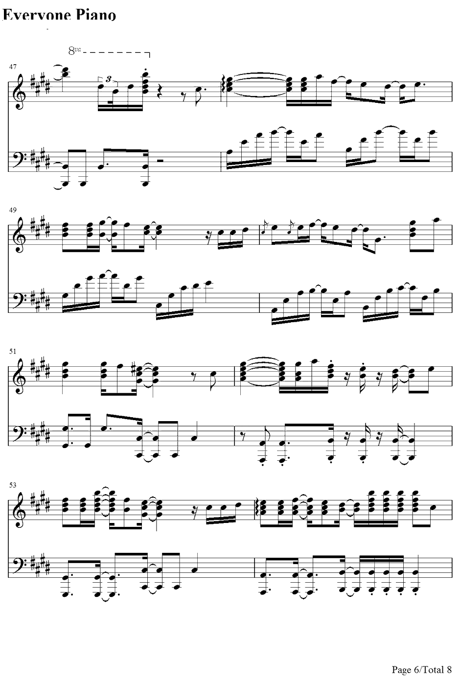 Shiny Tale钢琴谱-MixSpeaker'sInc.-男子高中生的日常OP6