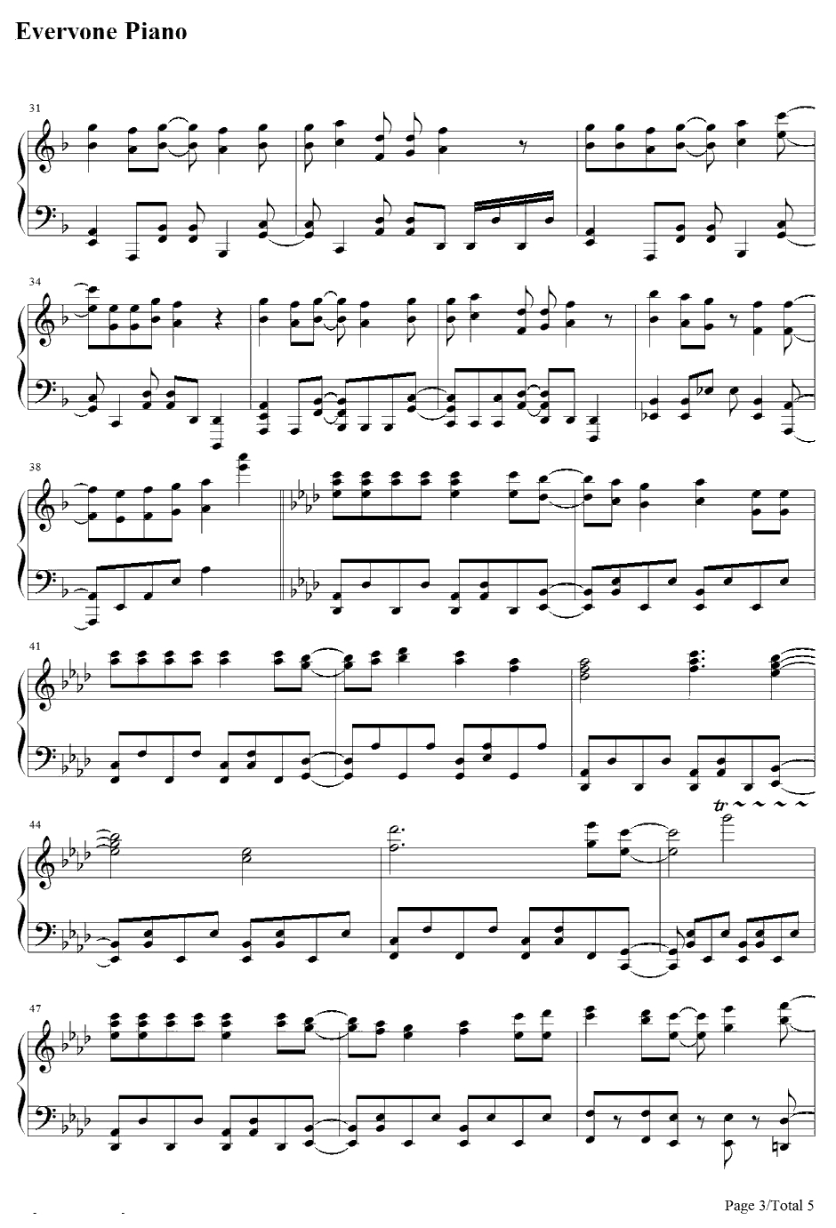 Anicca钢琴谱-原田瞳-机巧少女不会受伤OP3