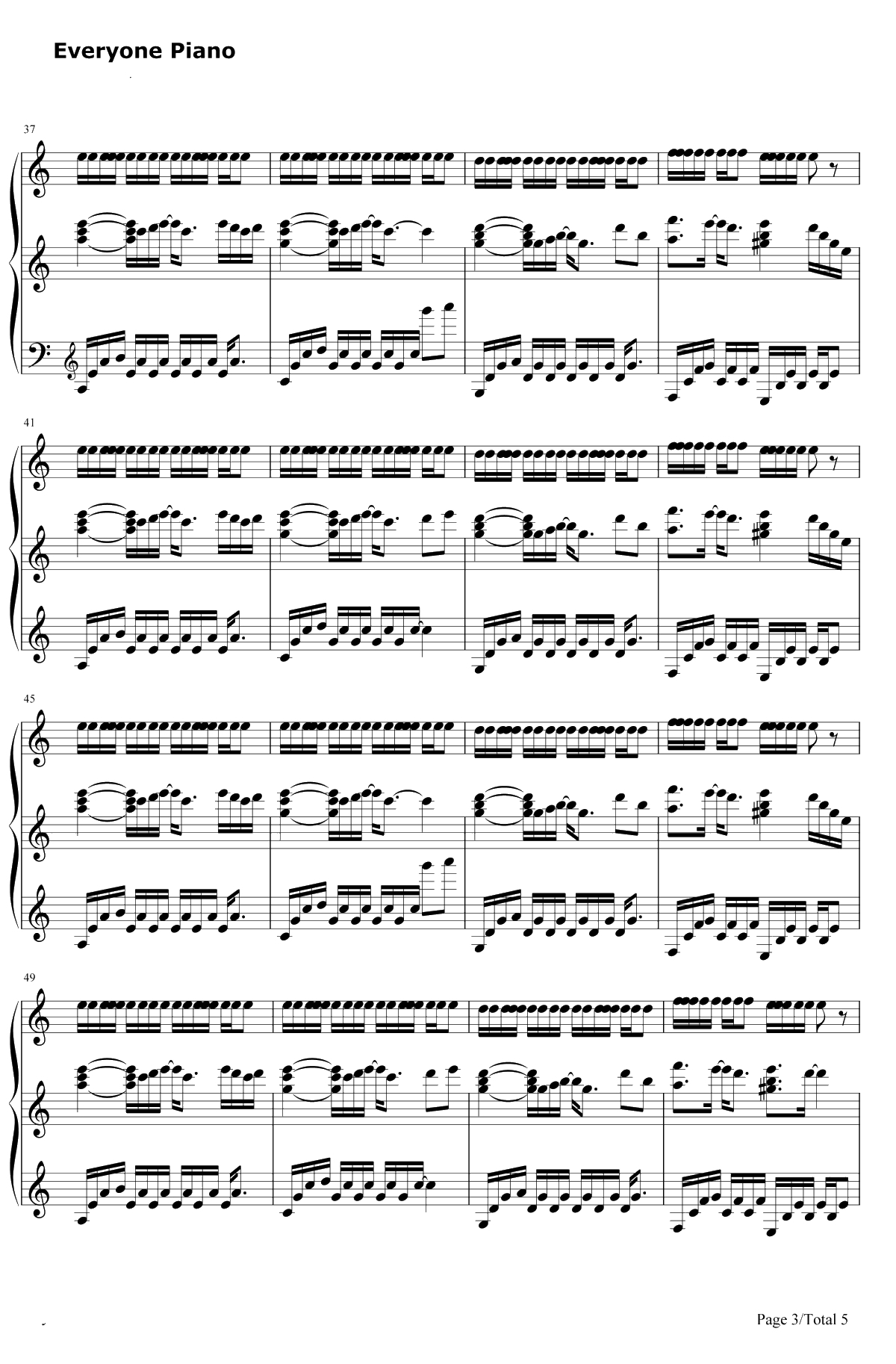 Dead and Gone钢琴谱-T.I.&JustinTimberlake3