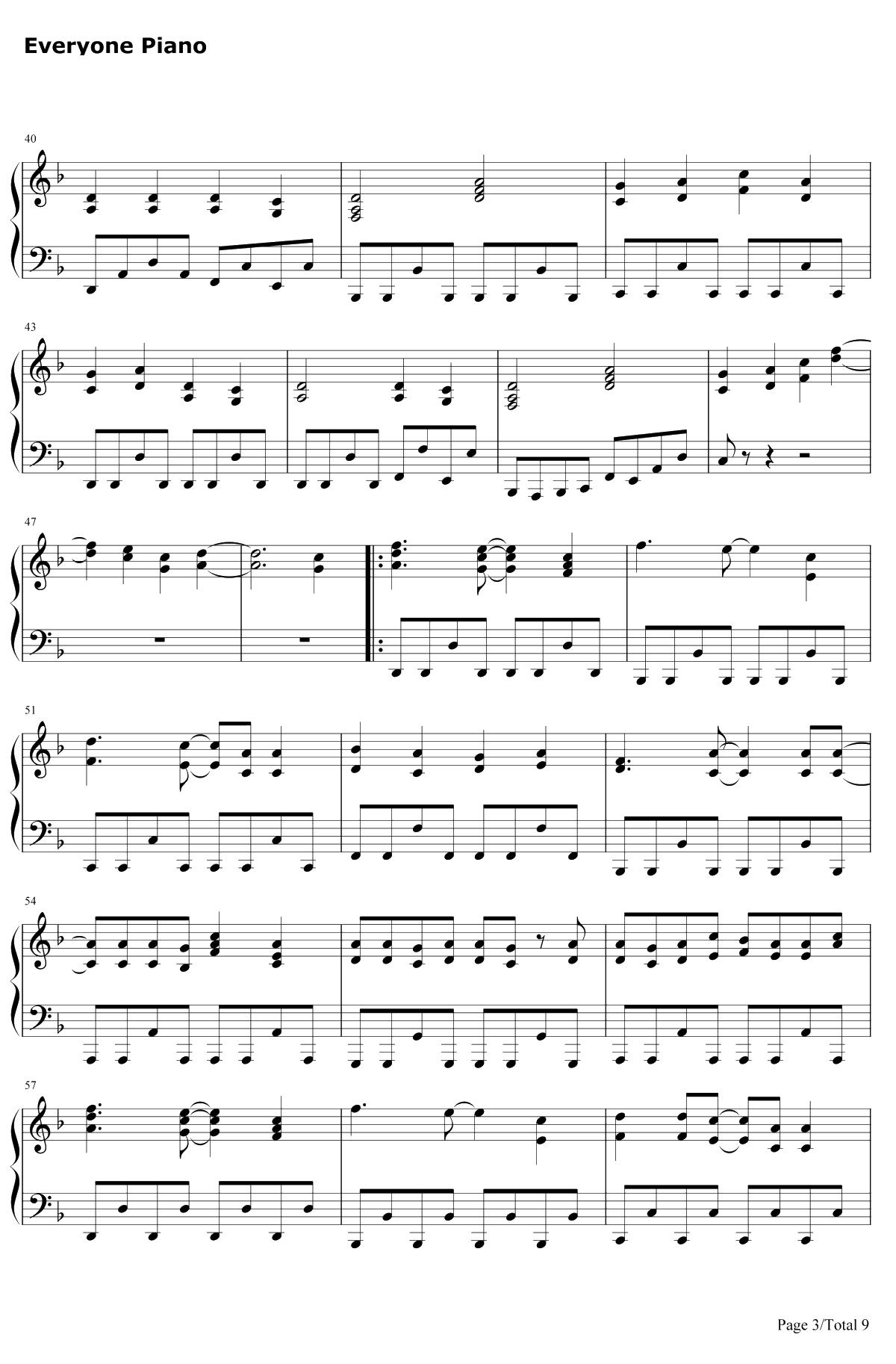 からくり卍ばーすと钢琴谱-镜音リンAppend3