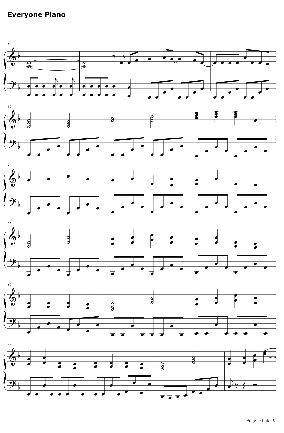 からくり卍ばーすと钢琴谱-镜音リンAppend5