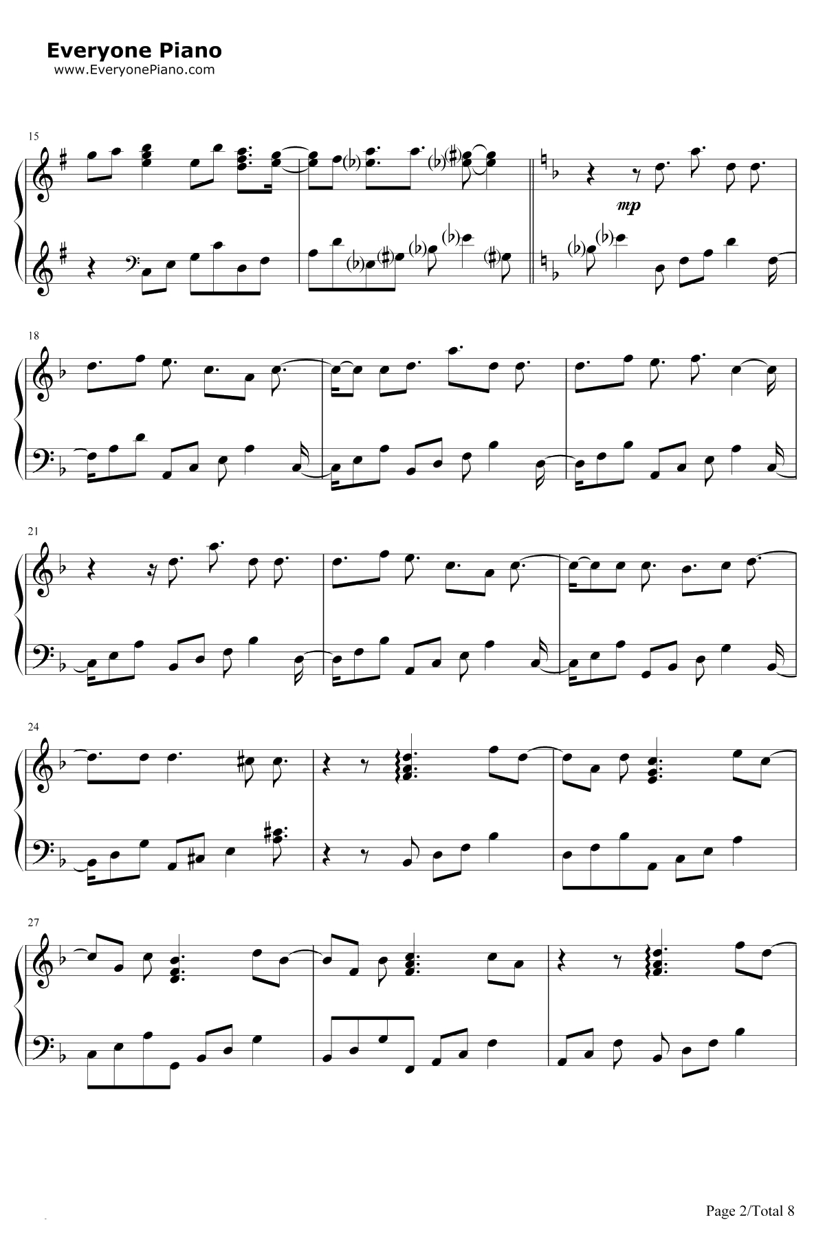 恋人を射ち堕とした日钢琴谱-SoundHorizon2