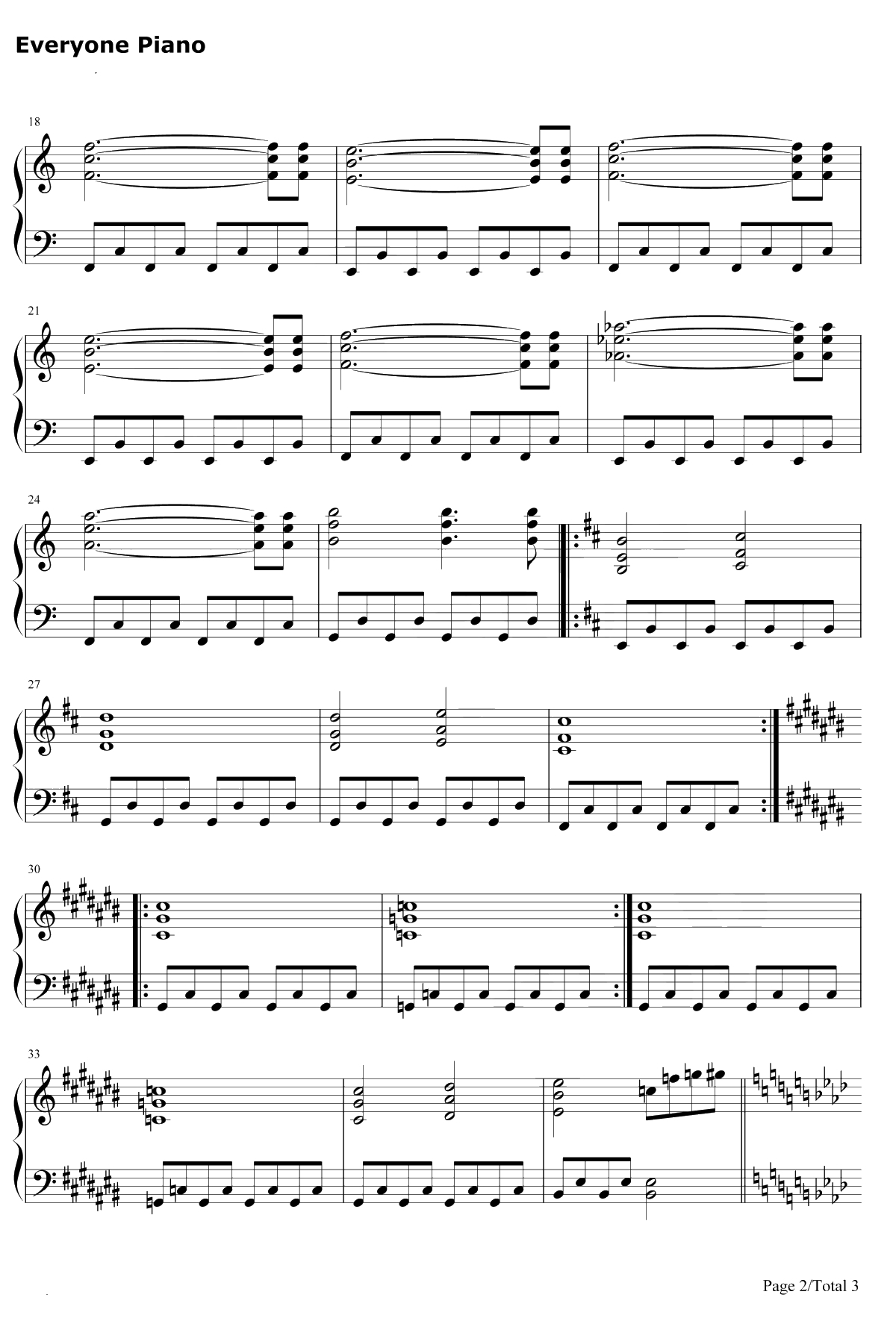 プレインエイジア钢琴谱-东方Project-东方永夜抄～ImperishableNight.主题曲2