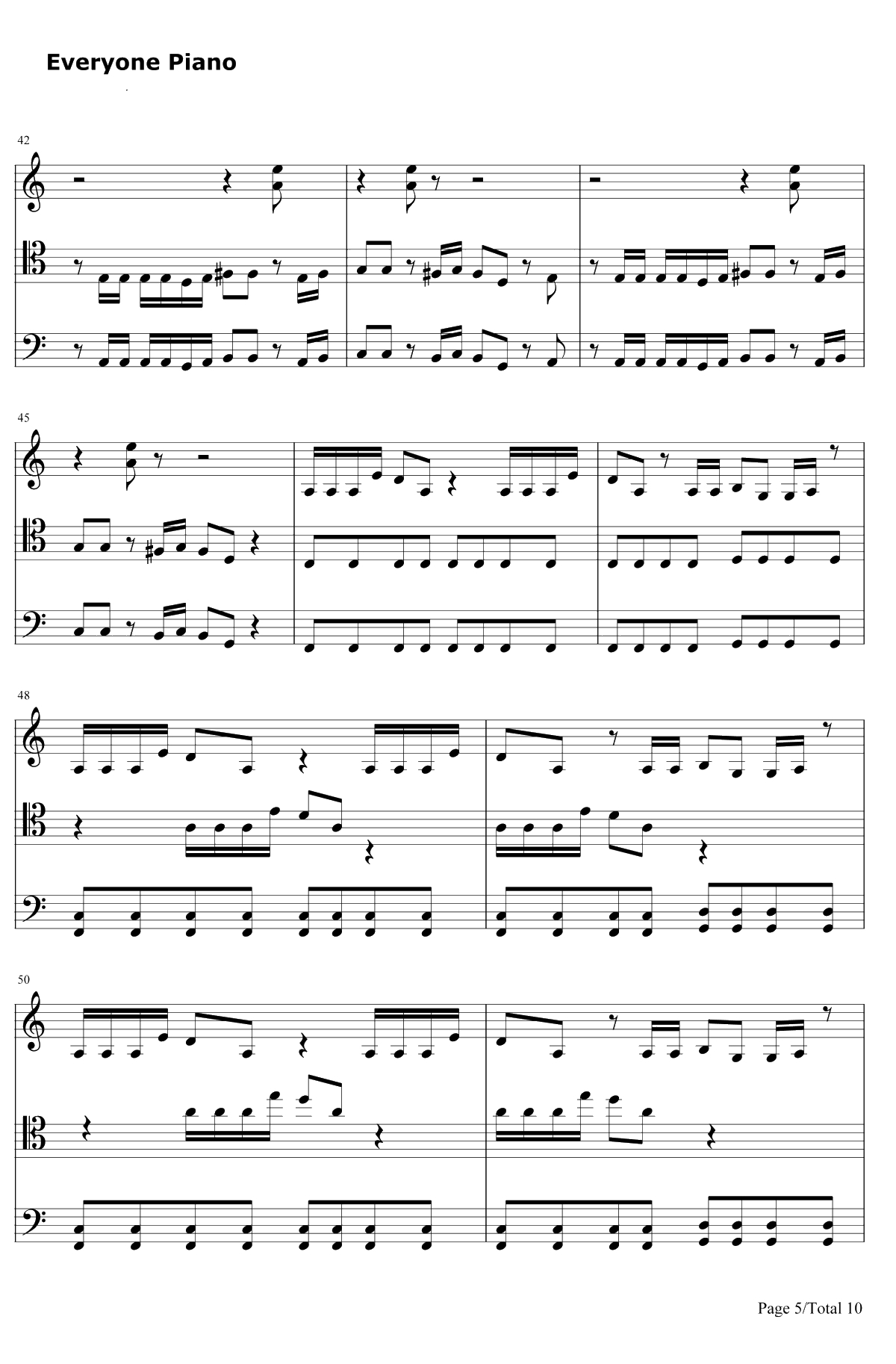 Smooth Criminal钢琴谱-迈克尔杰克逊5