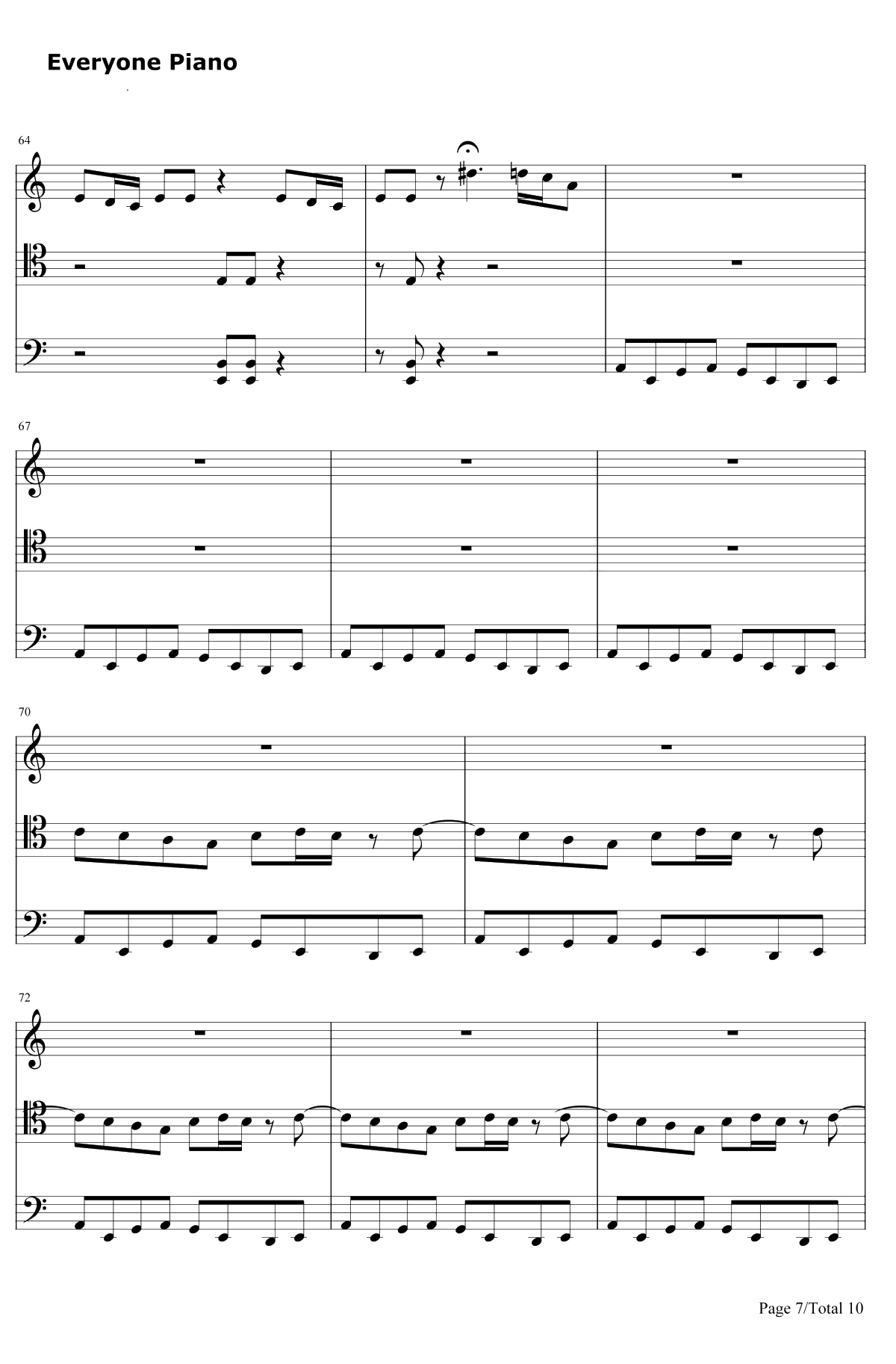 Smooth Criminal钢琴谱-迈克尔杰克逊7