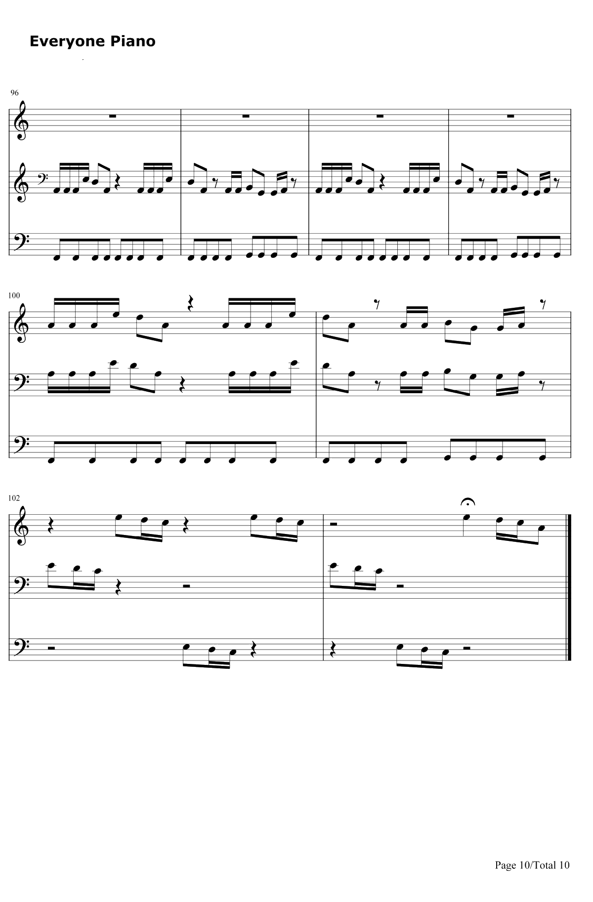 Smooth Criminal钢琴谱-迈克尔杰克逊10