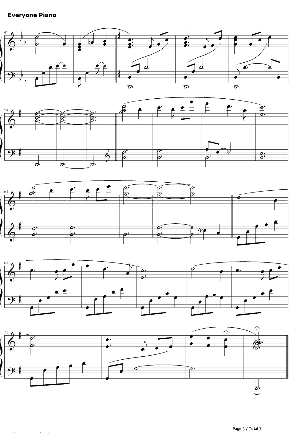 Missing You钢琴谱-VariousArtists-来自星星的你OST3