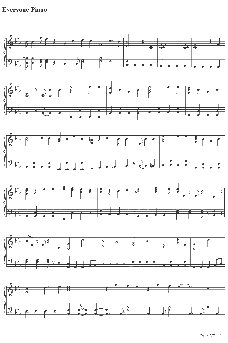 サクラ咲ケ钢琴谱-岚2