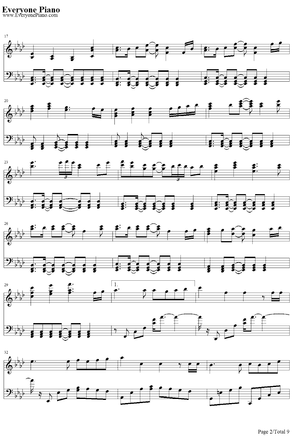 雨梦楼钢琴谱-初音未来&镜音铃2