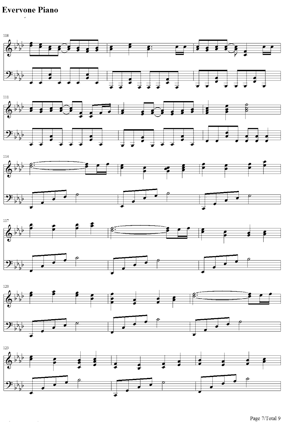 雨梦楼钢琴谱-初音未来&镜音铃7