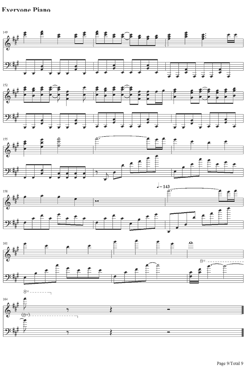 雨梦楼钢琴谱-初音未来&镜音铃9