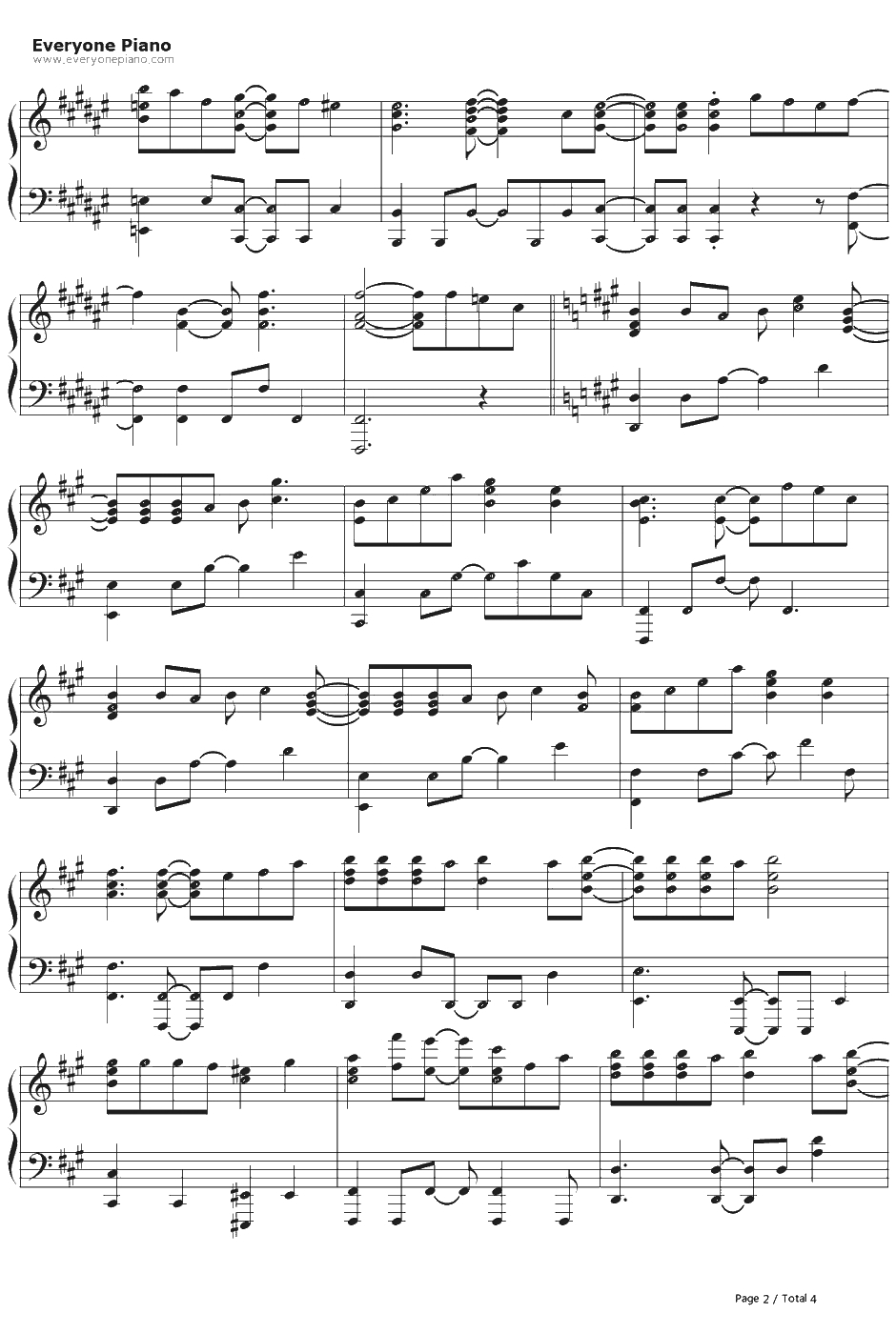 星风のホロスコープ钢琴谱-のみこ（nomico）-星空へ架かる桥OP2