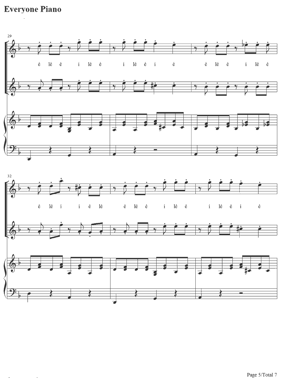 Vois Su rTon Chemin钢琴谱-BrunoCoulais&ChristopheBarratier-放牛班的春天插曲5