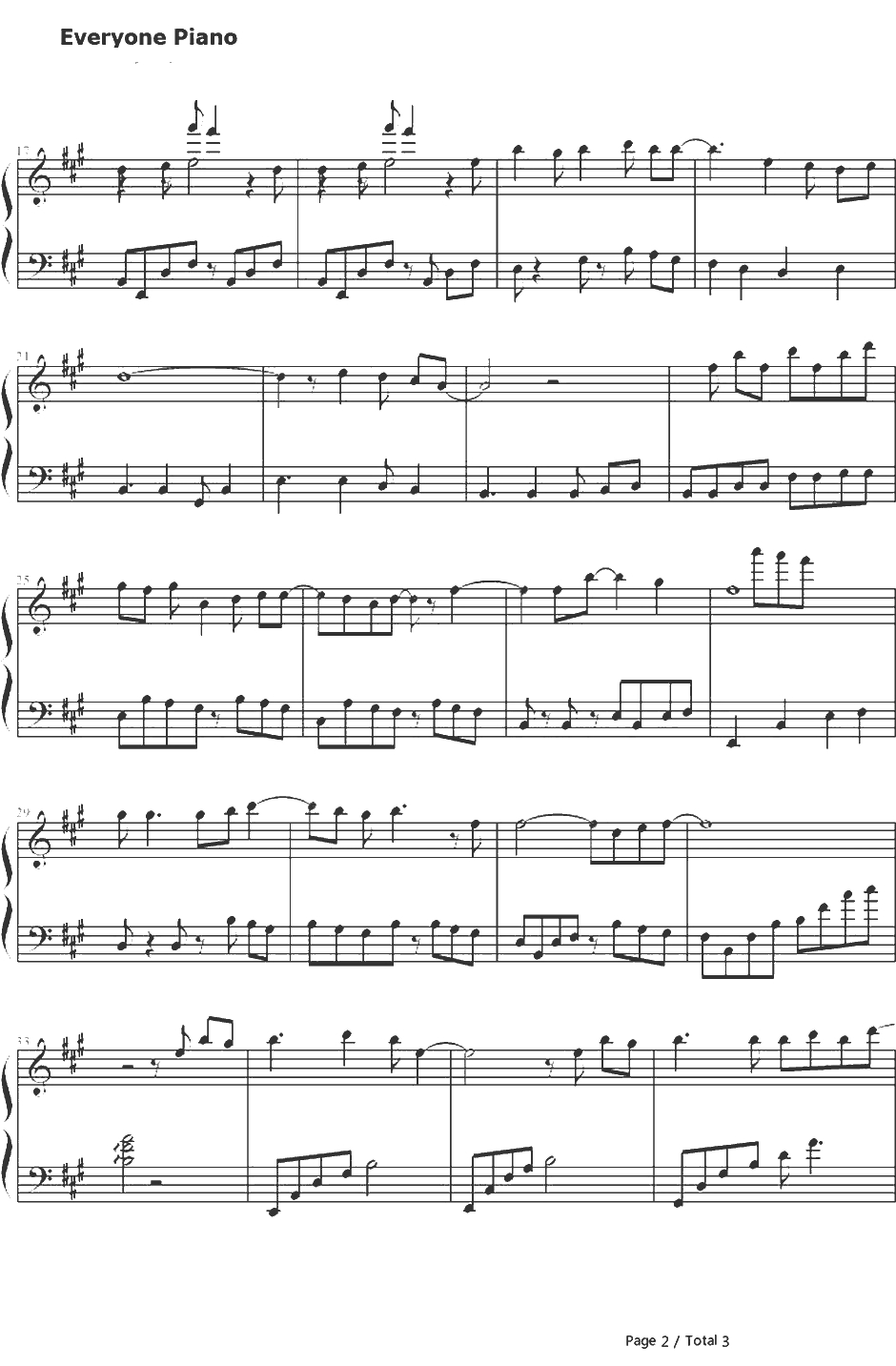 lull～そして仆らは～钢琴谱-Ray-来自风平浪静的明天OP12