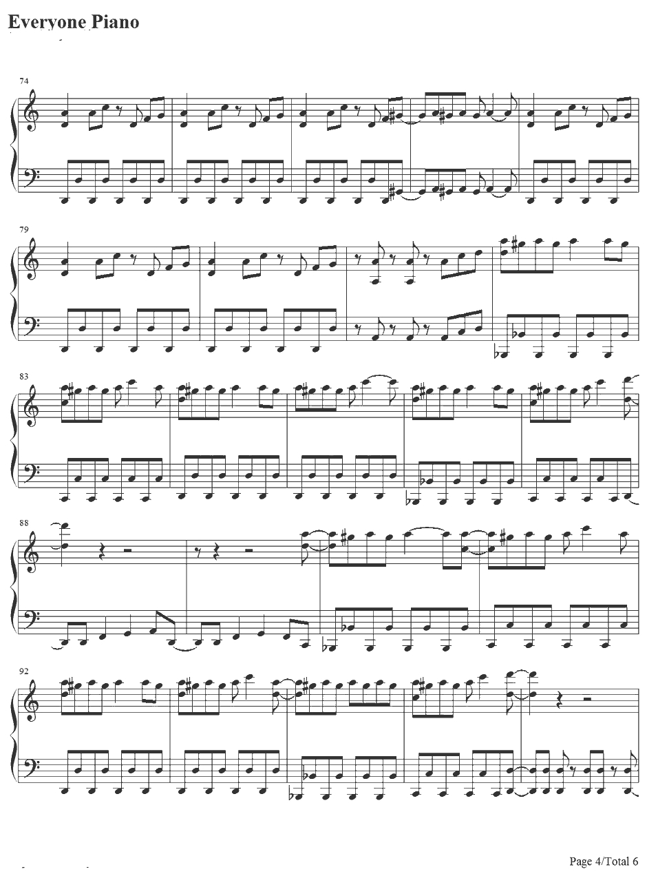 Chai Maxx钢琴谱-桃色幸运草Z4