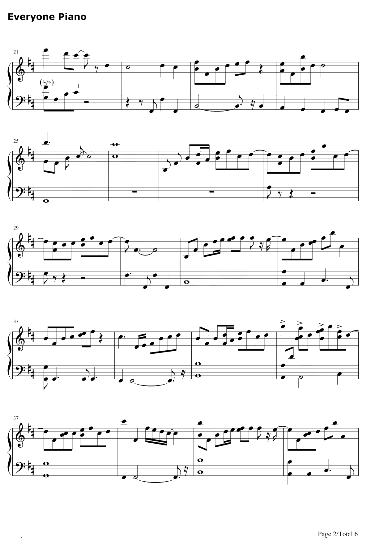 三国杀背景音乐钢琴谱-未知2