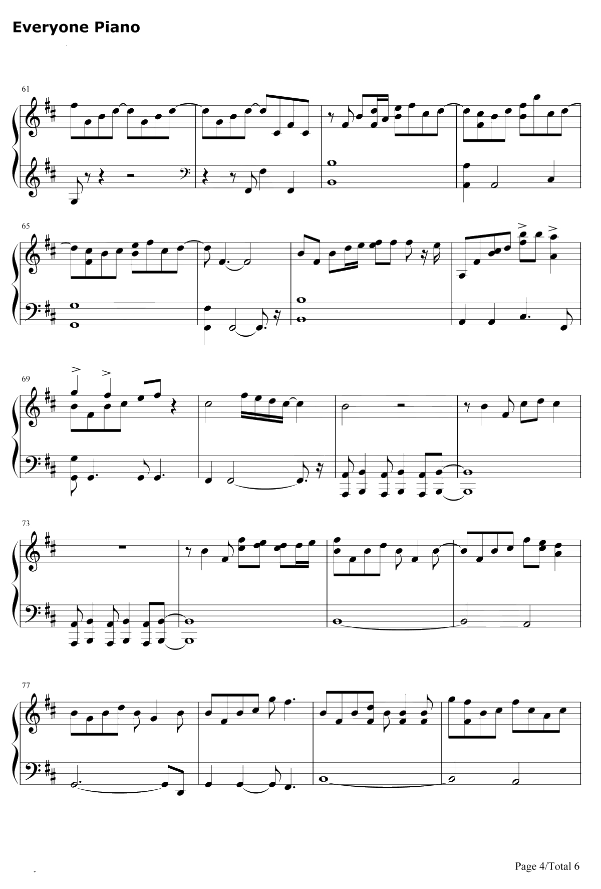 三国杀背景音乐钢琴谱-未知4