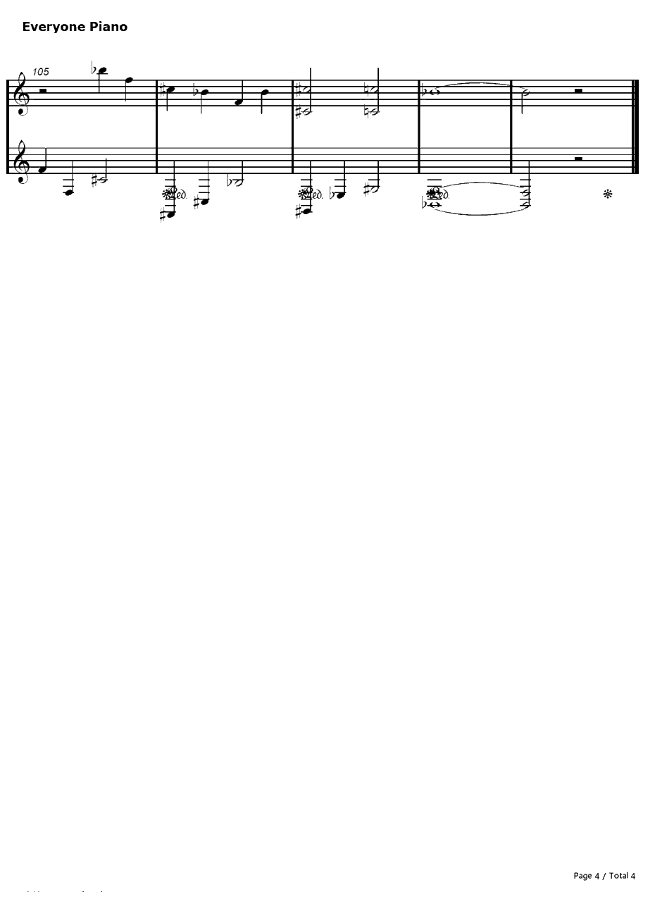 忆钢琴谱-石进4