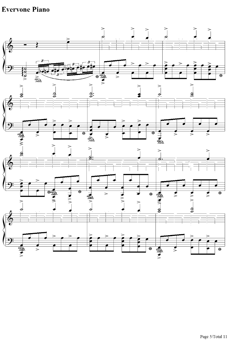 A Song of Storm and Fire钢琴谱-翼•年代记-翼•年代记OST5