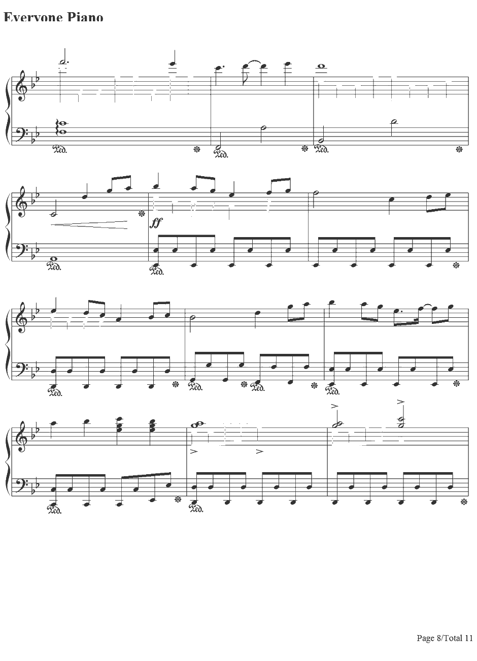 A Song of Storm and Fire钢琴谱-翼•年代记-翼•年代记OST8