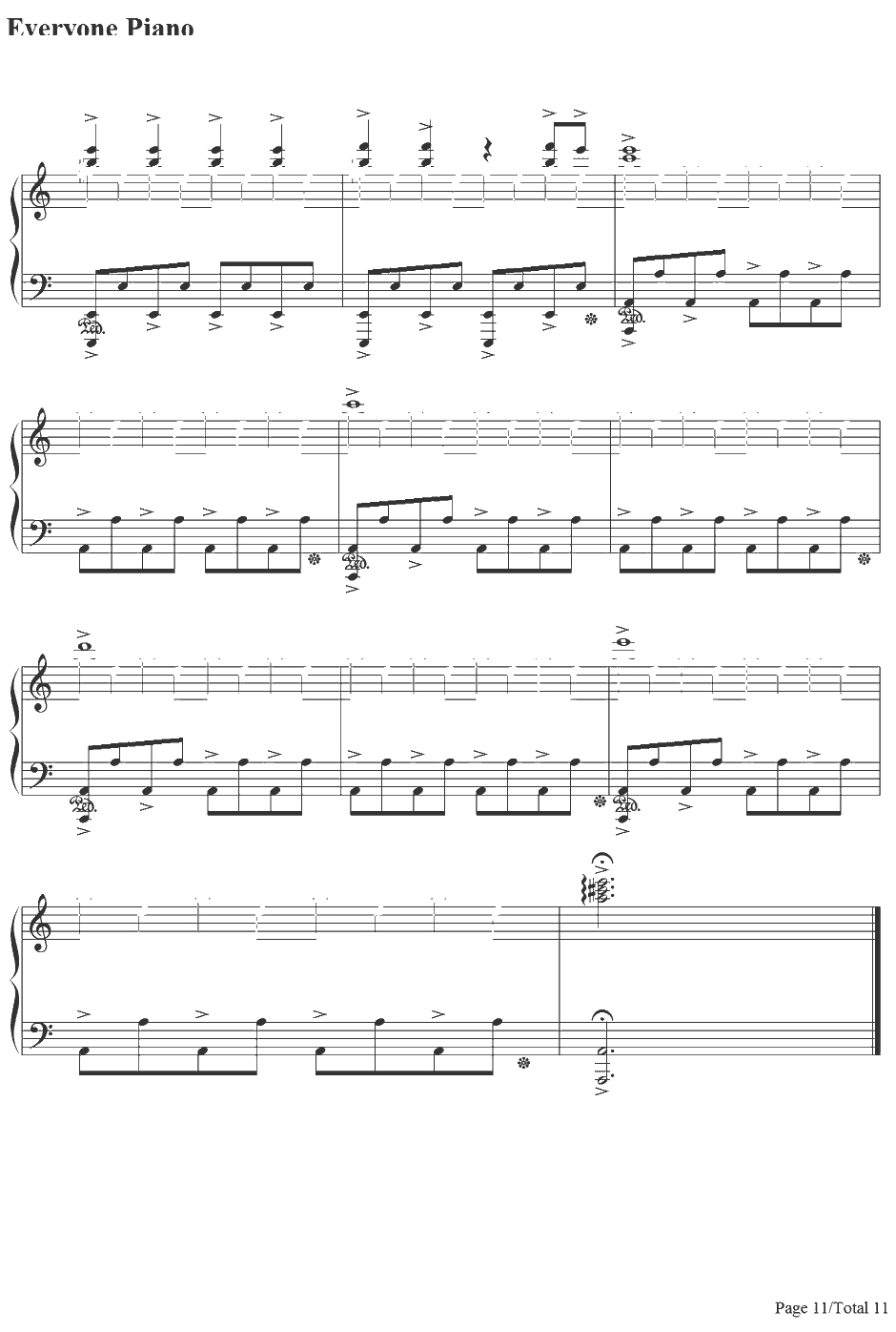 A Song of Storm and Fire钢琴谱-翼•年代记-翼•年代记OST11