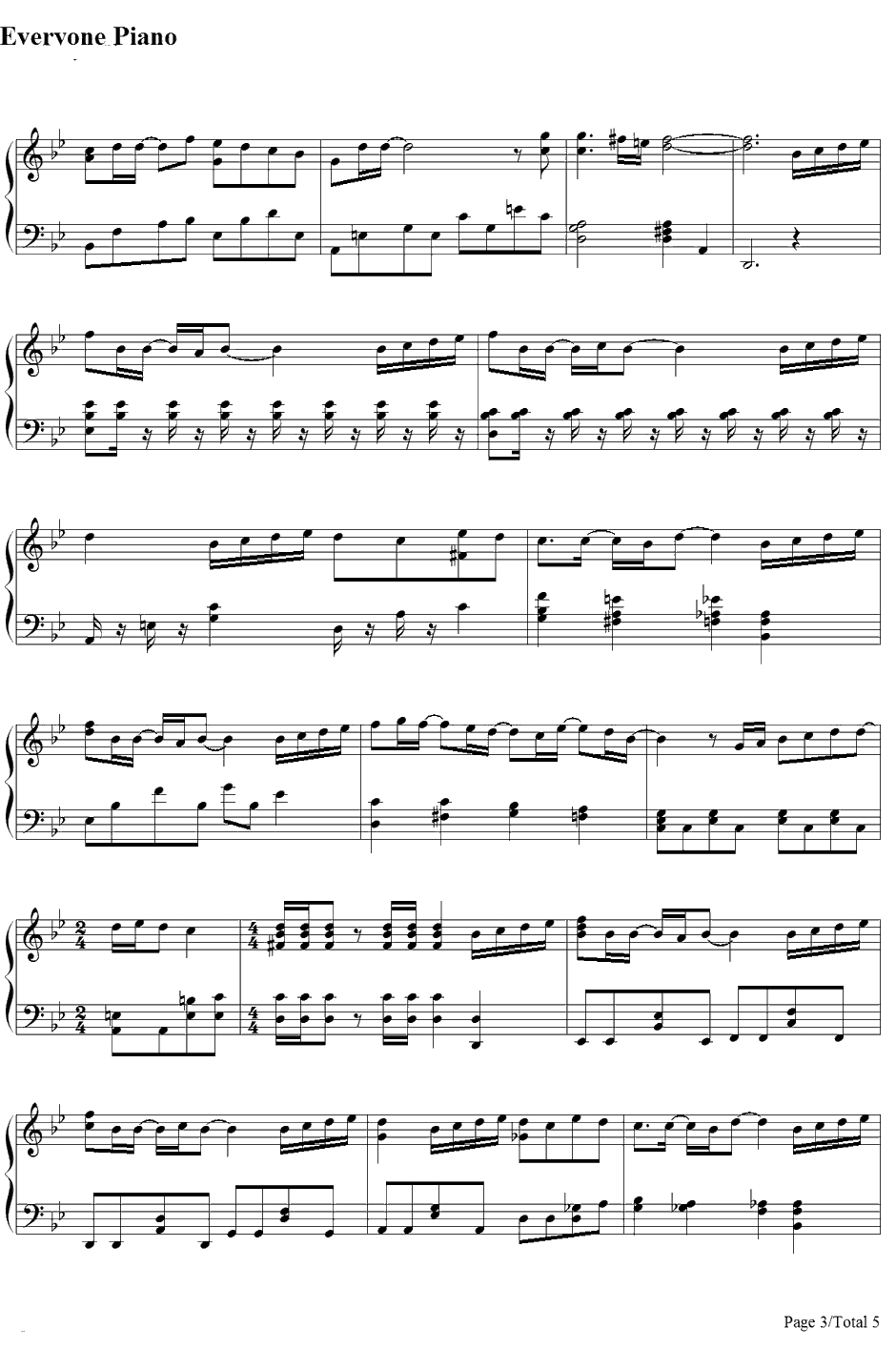 Dear Snow钢琴谱-岚-大奥主題歌3