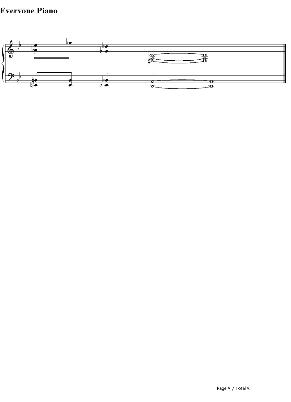 Dear Snow钢琴谱-岚-大奥主題歌5