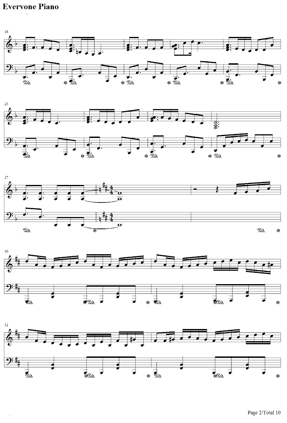 dorchadas钢琴谱-Rita-漆黒のシャルノスOP2