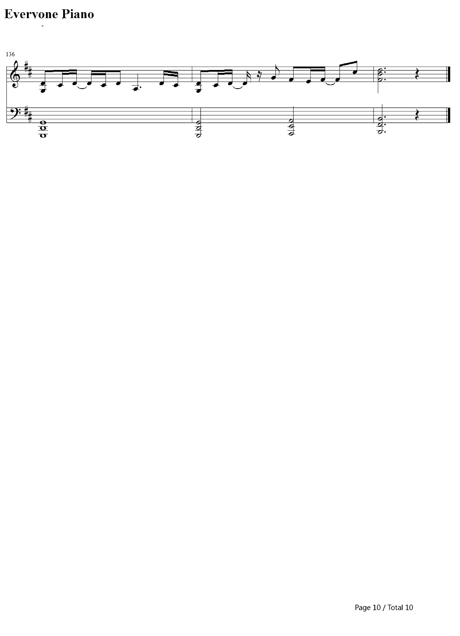 dorchadas钢琴谱-Rita-漆黒のシャルノスOP10