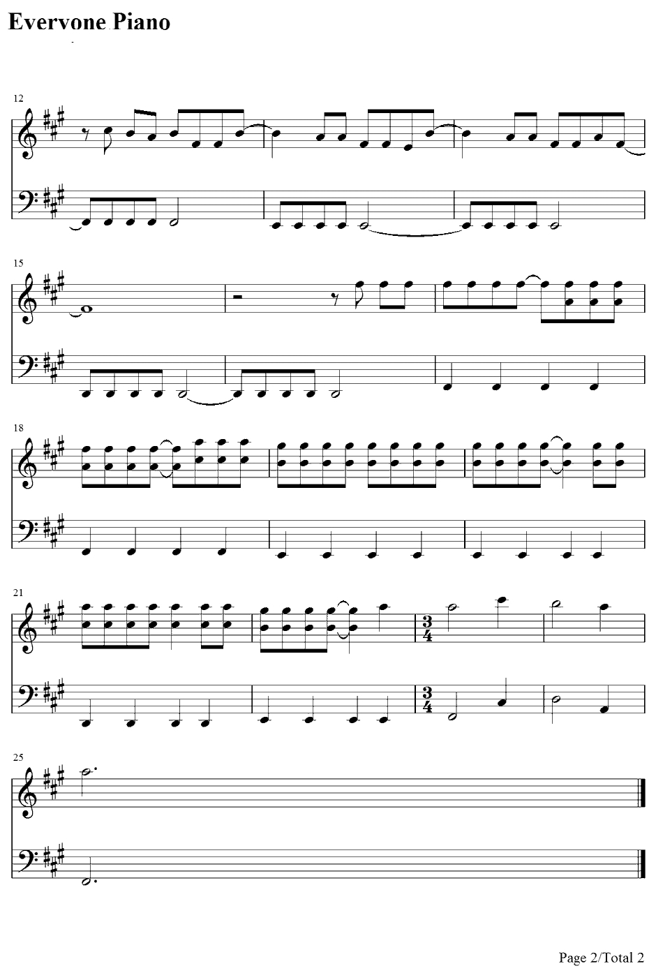 West Coast钢琴谱-LanaDelRey2