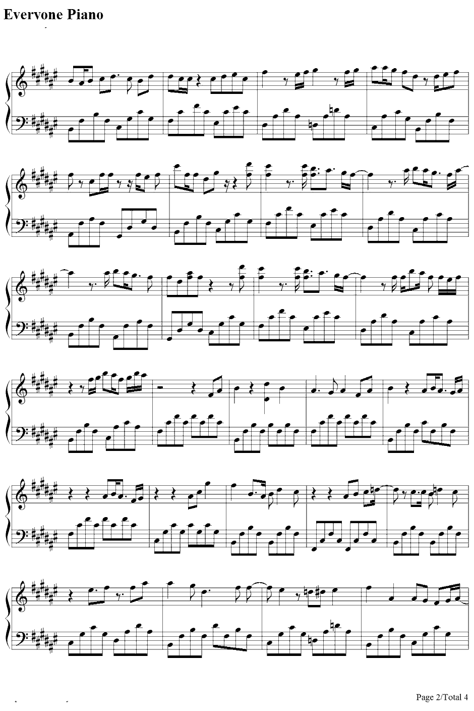 Hello Goodbye&Hello钢琴谱-熊木杏里-追逐繁星的孩子主题曲2