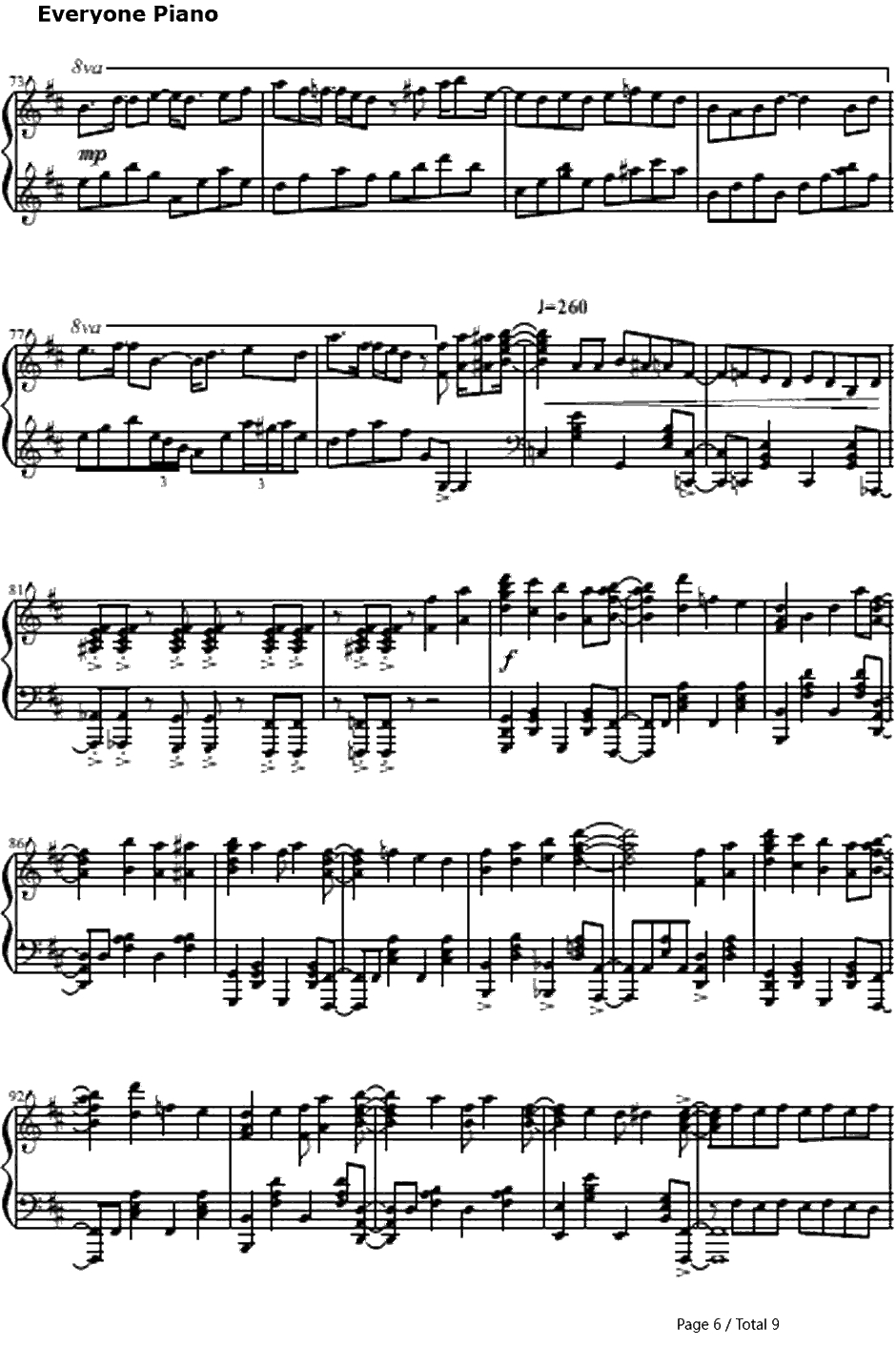 夜咄ディセイブ钢琴谱-自然の敵P6