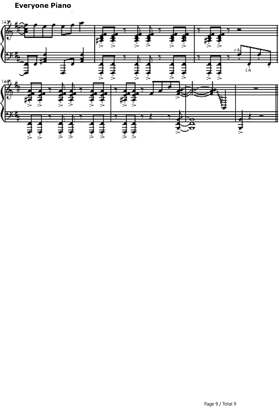 夜咄ディセイブ钢琴谱-自然の敵P9