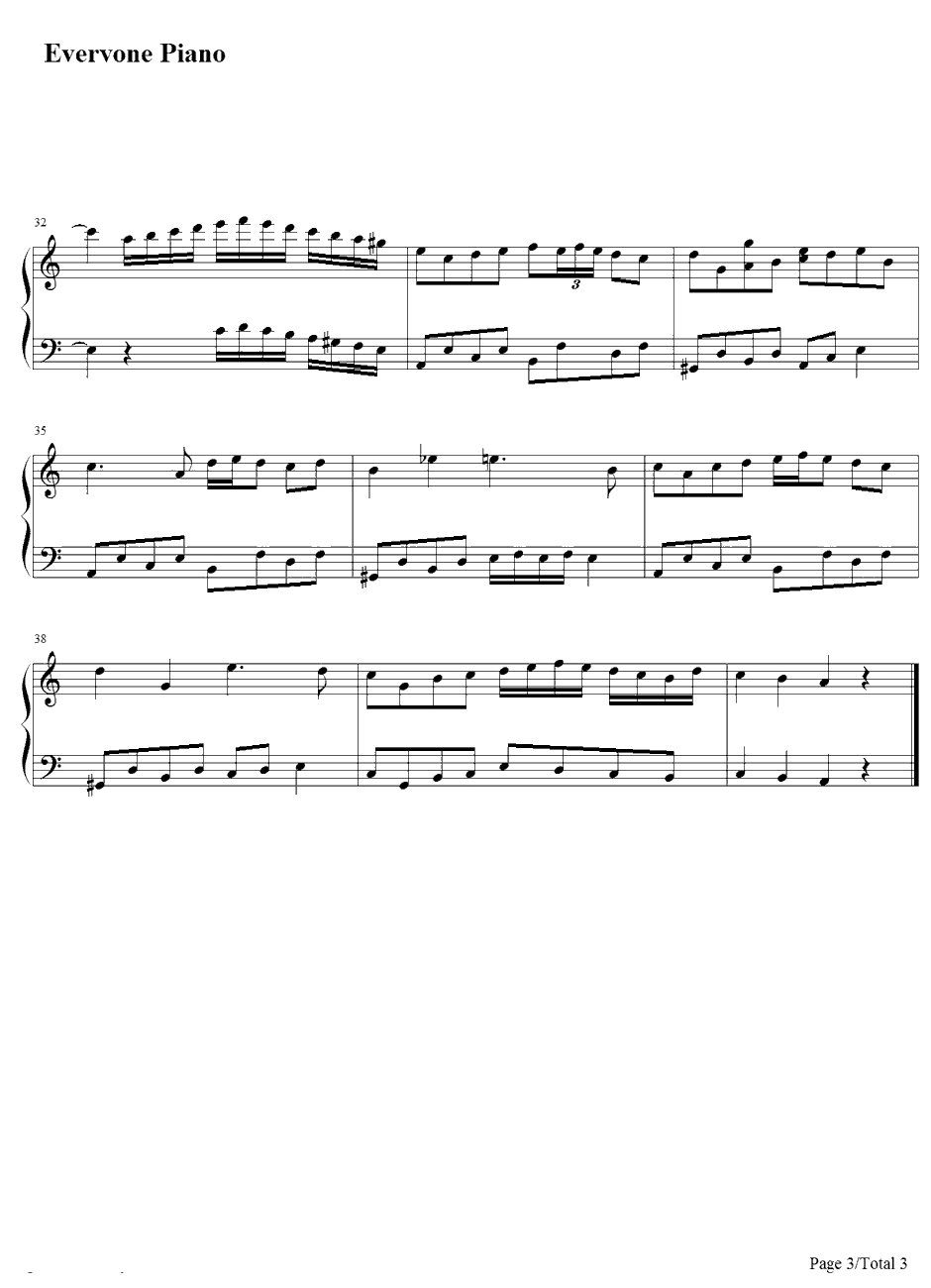 魔女达の舞踏会～Magus钢琴谱-ZUN-秋霜玉3