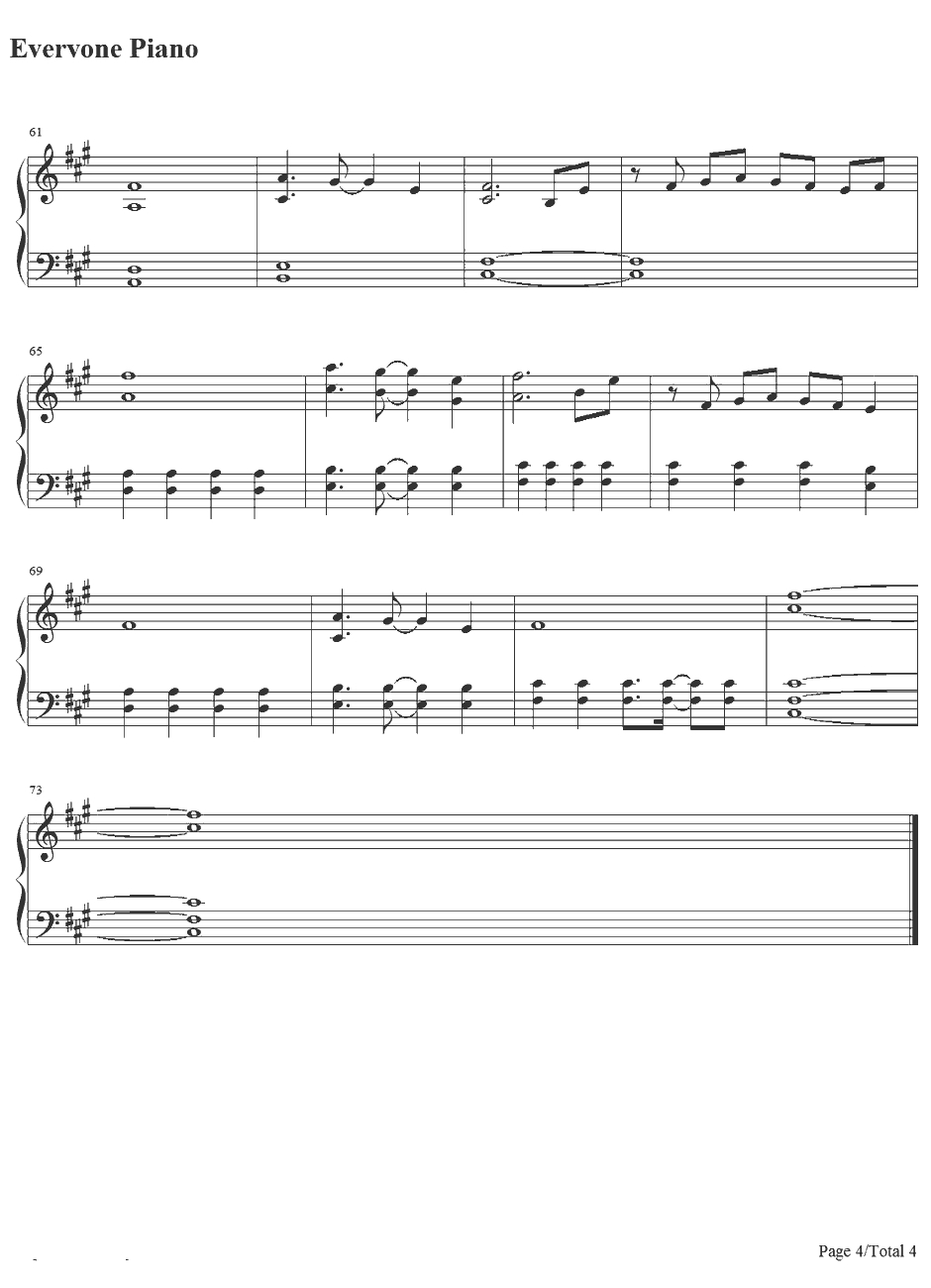 二色莲花蝶～RedandWhite钢琴谱-ZUN-秋霜玉BGM4