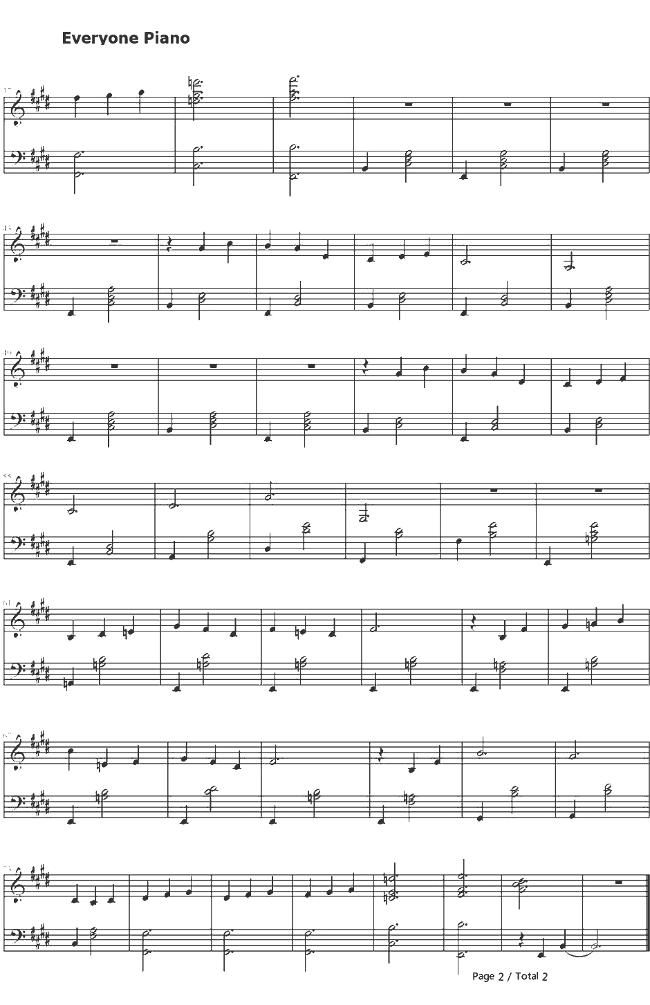 Gymnopedie No1.钢琴谱-ErikSatie2